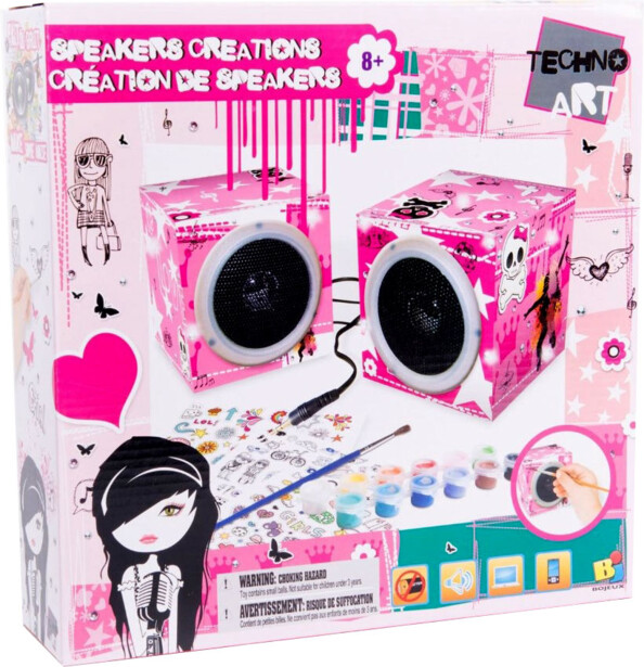 Anpassbare Audiospeaker Techno ART – Rosa