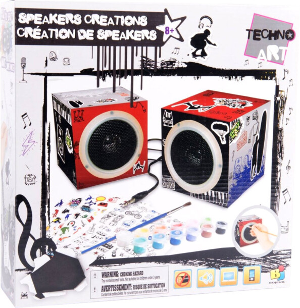 Anpassbare Audiospeaker Techno ART – Schwarz