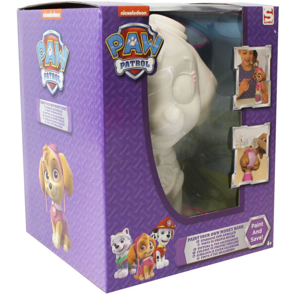 PAW Patrol Spardose zum Bemalen - Skye