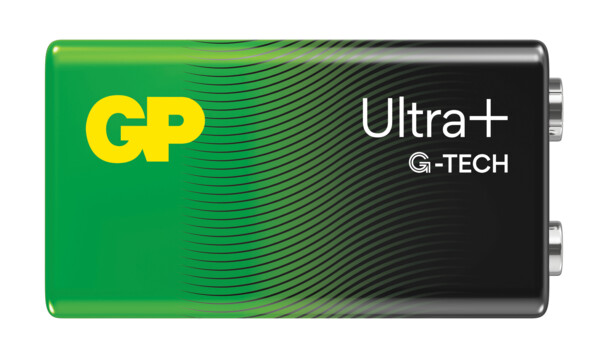 9V Block Alkaline-Batterie 6LR61 (PP3) Ultra+