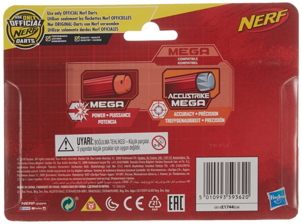 10 ACCUSTRIKE MEGA Schaumstoff-Dartpfeile