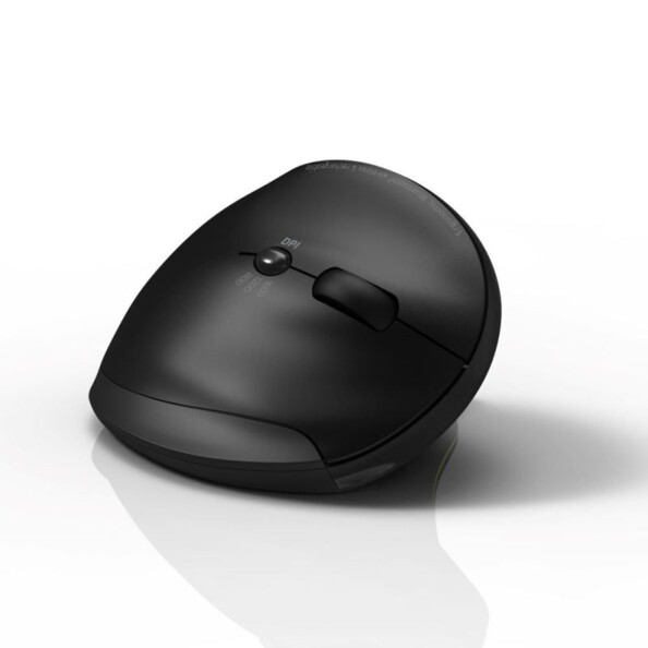 Ergonomische vertikale 2,4-GHz-Akkumaus mit Bluetooth-Funktion