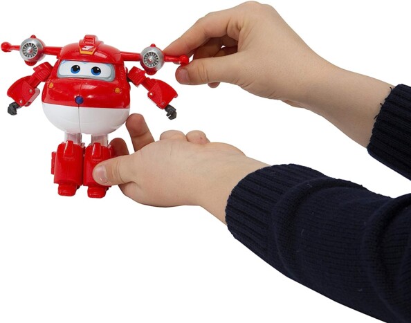 3 wandelbare Roboterfiguren aus Super Wings Staffel 4