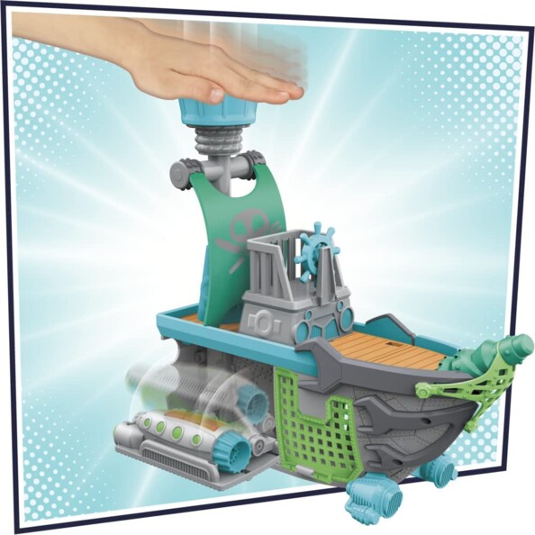 Luftpiraten-Schiff mit 2 PJ Masks-Figuren