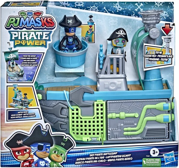 Luftpiraten-Schiff mit 2 PJ Masks-Figuren