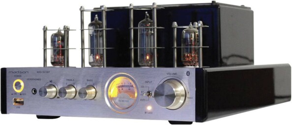 MAD-TA10BT Bluetooth-fähiger Verstärker mit Retro-Lampen
