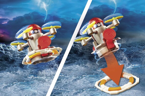 City Action Seenotretter mit Boot und Speedboat