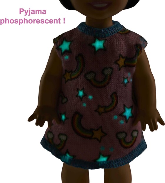 Babysitter Barbiepuppe-Set mit kleinem Mädchen und Bettchen