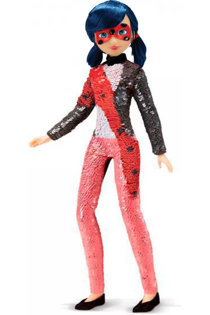 Artikulierte Marinette-Figur mit reversiblem Paillettenkleid