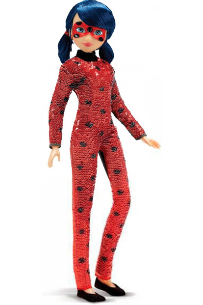 Artikulierte Marinette-Figur mit reversiblem Paillettenkleid