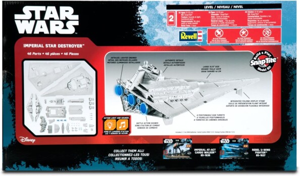Großmodell des imperialen Raumschiffs aus Star Wars