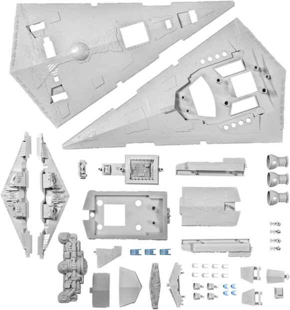 Großmodell des imperialen Raumschiffs aus Star Wars