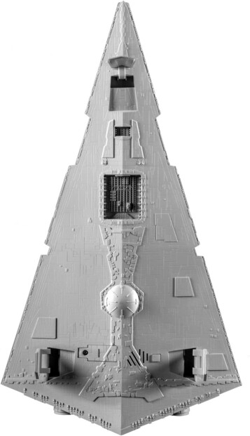 Großmodell des imperialen Raumschiffs aus Star Wars