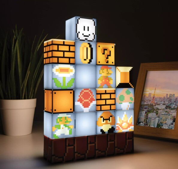 Nintendo Super Mario Bros „Build a Level“ Leuchte