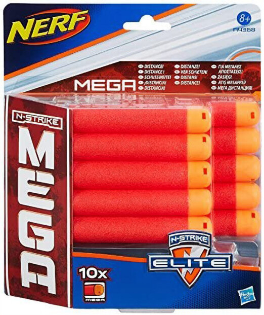 10er-Set Schaumstoffdarts Mega Elite