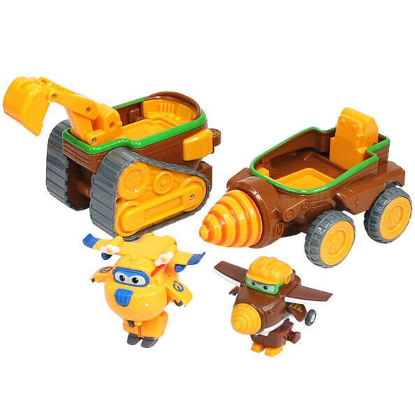 Bagger und Bohrmaschine Super Wings Donnie & Todd's Dig Rig