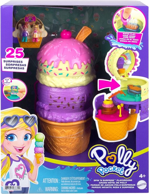 Polly Pocket Set Zwei Kugeln Eis