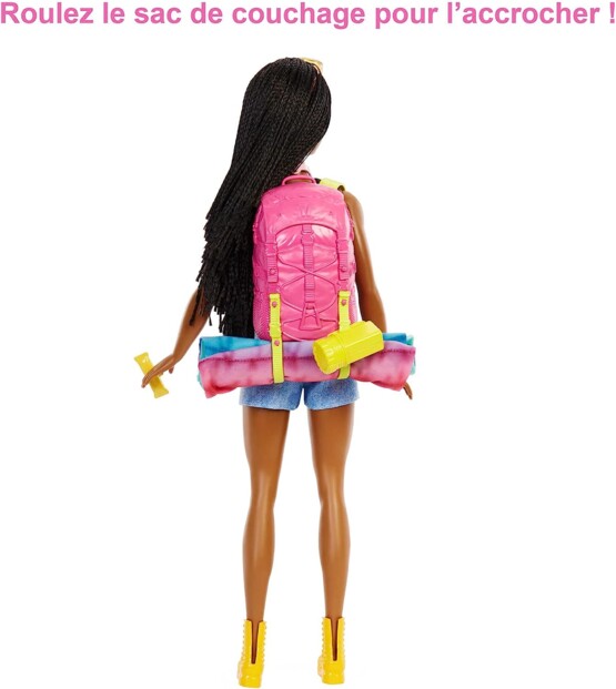 Barbie-Puppe Familie Brooklyn beim Camping mit Zubehör