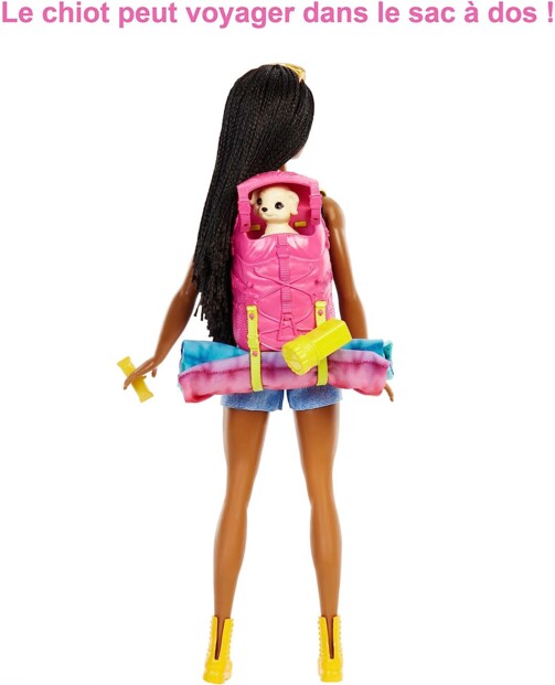 Barbie-Puppe Familie Brooklyn beim Camping mit Zubehör
