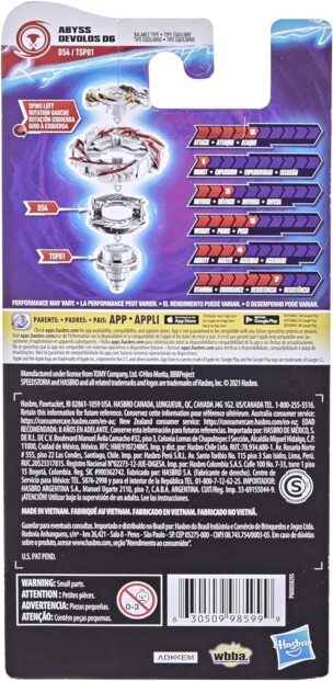 Beyblade-Kreisel Burst Surge Speedstorm - Modell Abyss Devolos D6