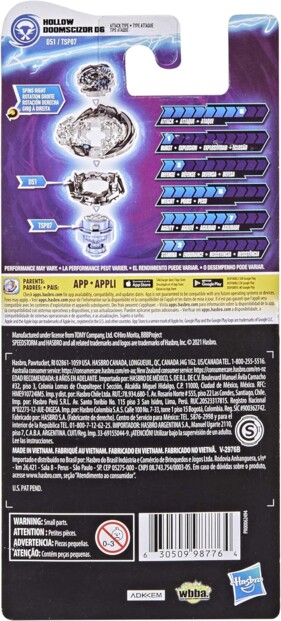 Beyblade Burst Surge Speedstorm Kreisel Modell Hollow Doomscizor D6