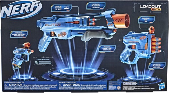 3 Nerf Elite 2.0 Loadout Pack Blaster mit 14 Darts