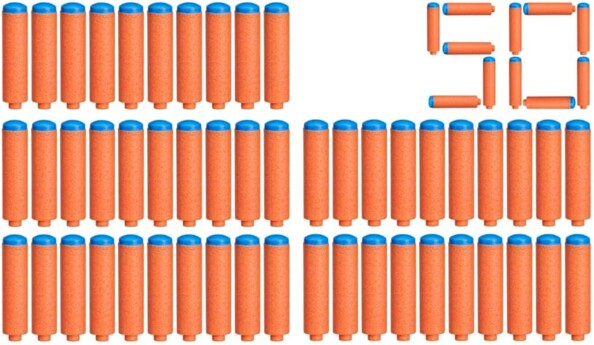 50 Nerf N1 Schaumstoffpfeile für Blaster der N-Serie
