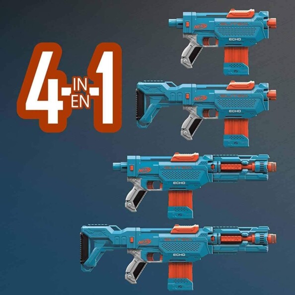 Nerf Elite 2.0 Echo CS 10 Blaster mit Clip und 24 Darts