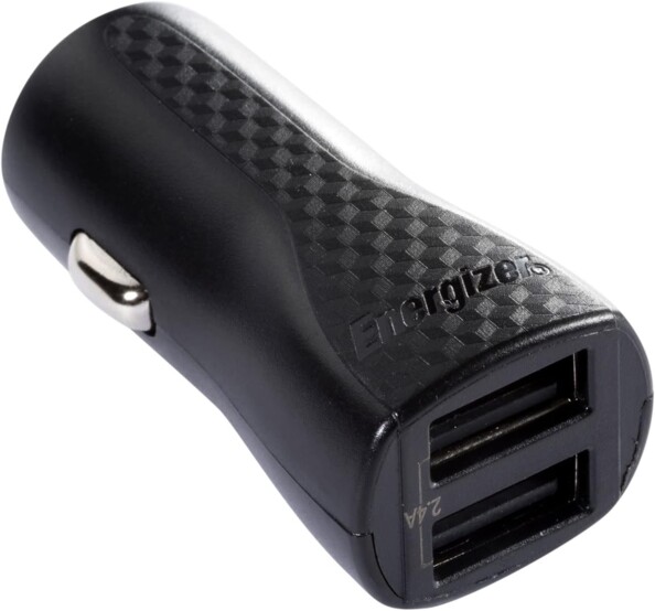Dual-USB-Kfz-Ladegerät 2,4 A mit USB-A auf Micro-USB/USB-C-Kabel