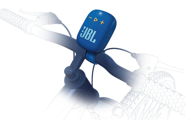 Bluetooth-kompatibler tragbarer Lautsprecher Wind 3S – Blau
