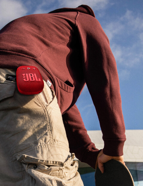 Bluetooth-kompatibler tragbarer Lautsprecher Wind 3S – Rot