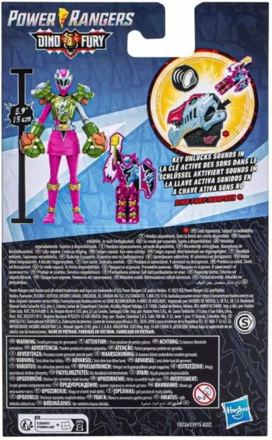 Power Rangers Dino Fury Figur: Pinker Ranger in Smash-Rüstung
