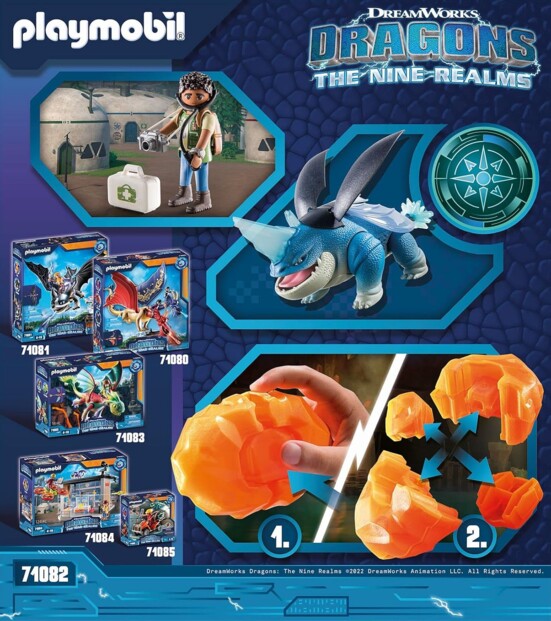 PLAYMOBIL 71082 – Plowhorn & D’Angelo aus Dragons: The Nine Realms!