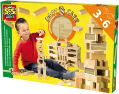 Bauspielzeug mit Schaumstoffwürfeln