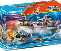 City Action Seenotretter mit Boot und Speedboat
