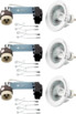 3er-Set Halogen-Einbauspots von Philips / Massive