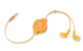 Einziehbare In-Ear-Kopfhörer – Orange