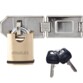Sicherheitsscharnier mit Schloss aus Stanley Kwikset Messing