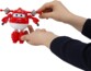 3 wandelbare Roboterfiguren aus Super Wings Staffel 4