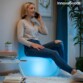 Pulight ferngesteuerter aufblasbarer LED-Sitz