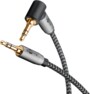 Câble de connexion audio stéréo jack vers jack coudé 3 m de la marque Goobay