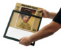 cadre pour exposer ses vinyles de couleur noir et pratique d'utilisation