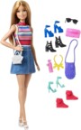 Poupée Barbie avec sacs à main, chaussures et accessoires