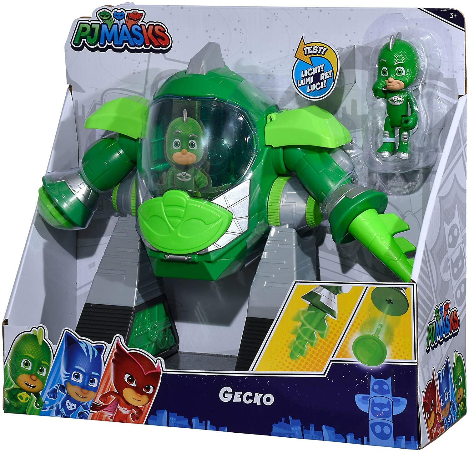 PJ Masks Turbo-Roboter mit Kanone: Gecko (Gluglu) | Figuren ...